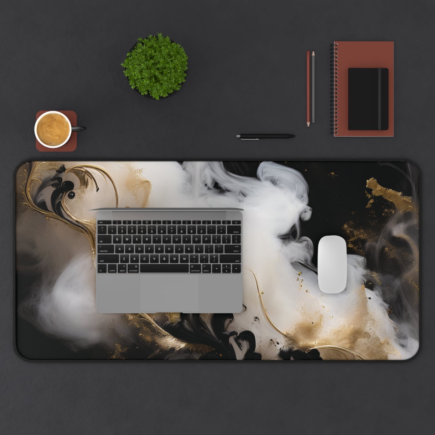 Blaque Marble Desk Mat