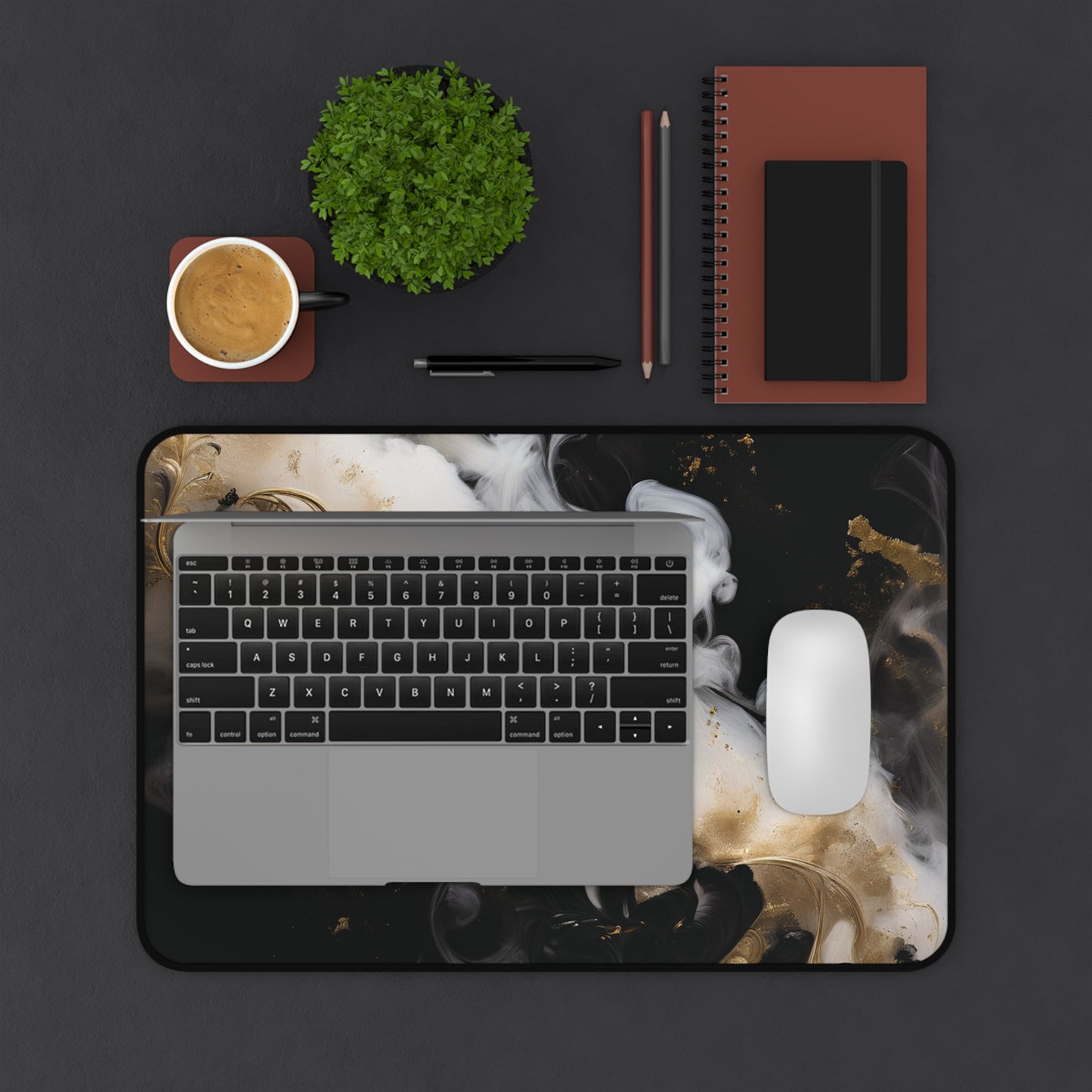 Blaque Marble Desk Mat