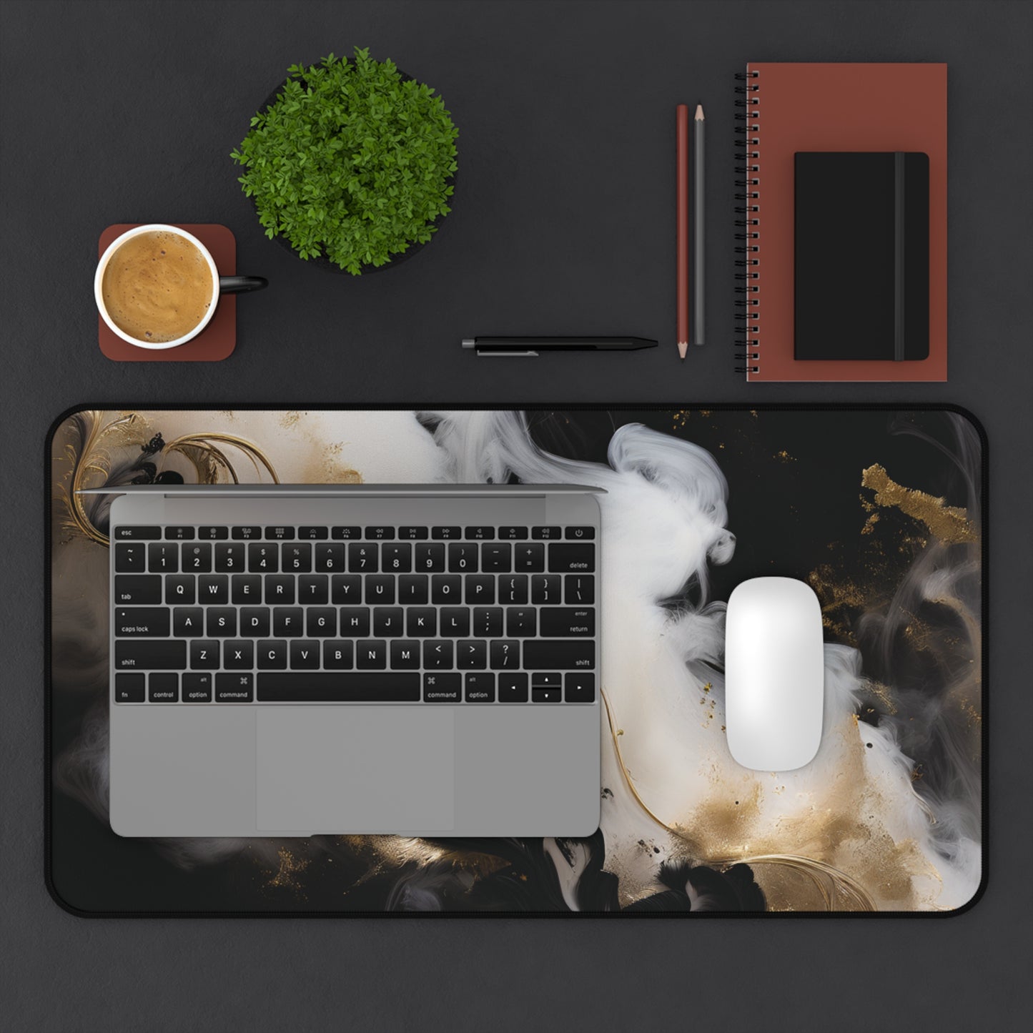 Blaque Marble Desk Mat